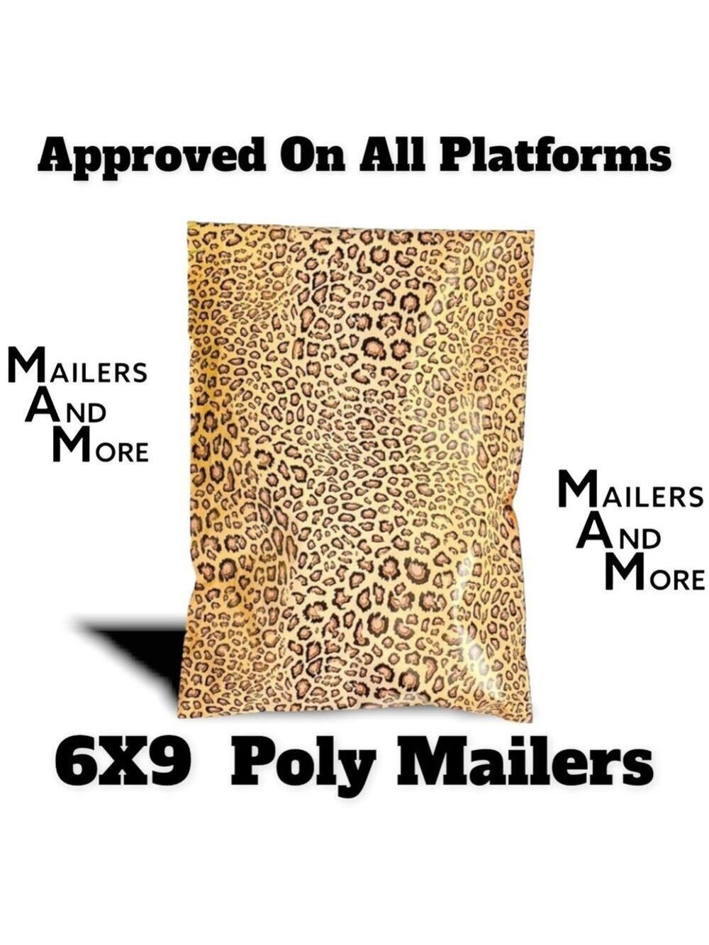 25 6X9 Poly Mailers Leopard Flat Shipping Envelopes PRICE IS FIRM - Picture 5 of 9